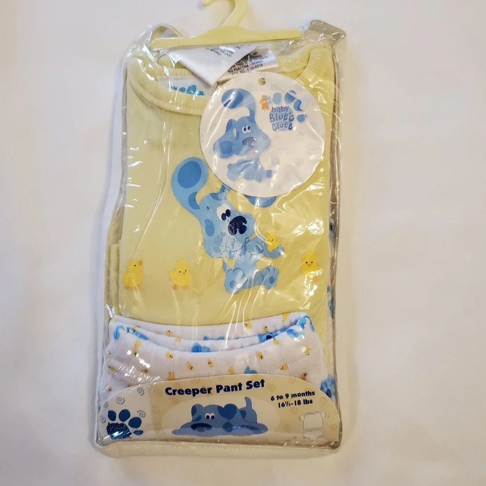 Vtg Y2k Blues Clues Creeper Pant Shirt Outfit New‎ In Package